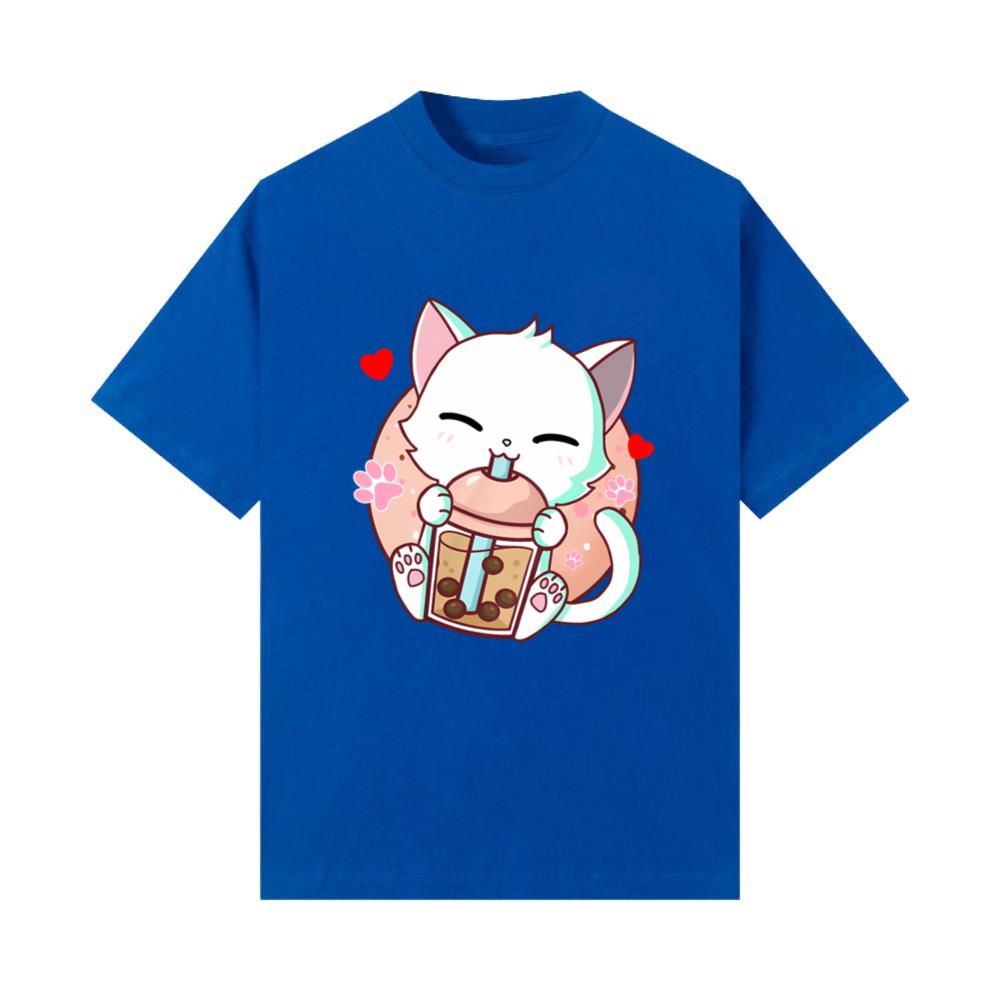 Cat Boba Tea Bubble Tea Kawaii Anime Japanese T-Shirts