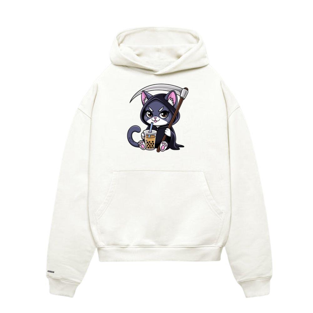 Cat Bubble Tea Anime Kawaii Hoodie