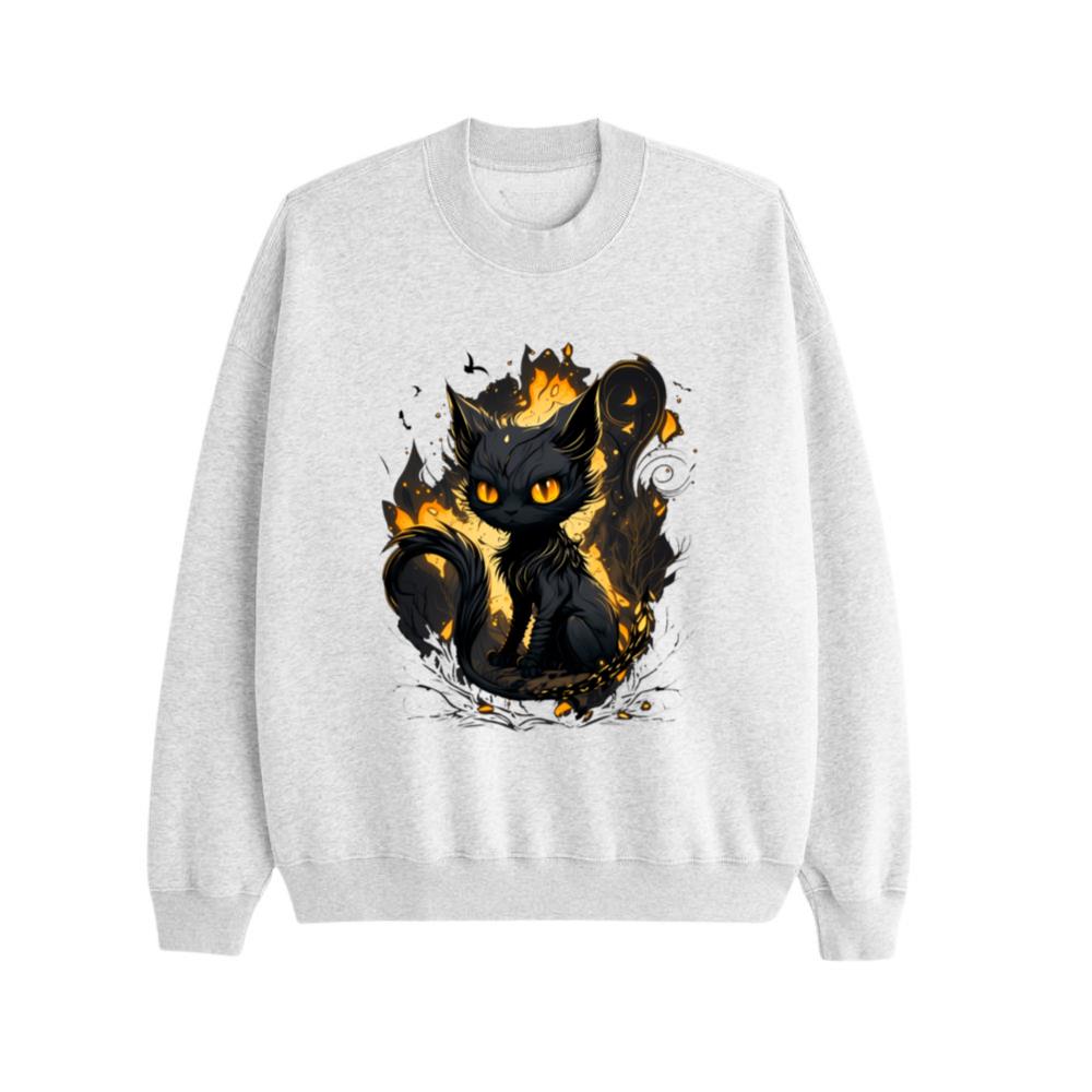 Cat Characters In Japanese Anime Style Sweatshirt