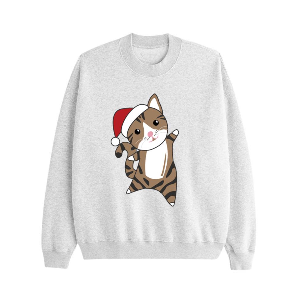 Cat Christmas Snow Winter Animals Cats_1 Sweatshirt