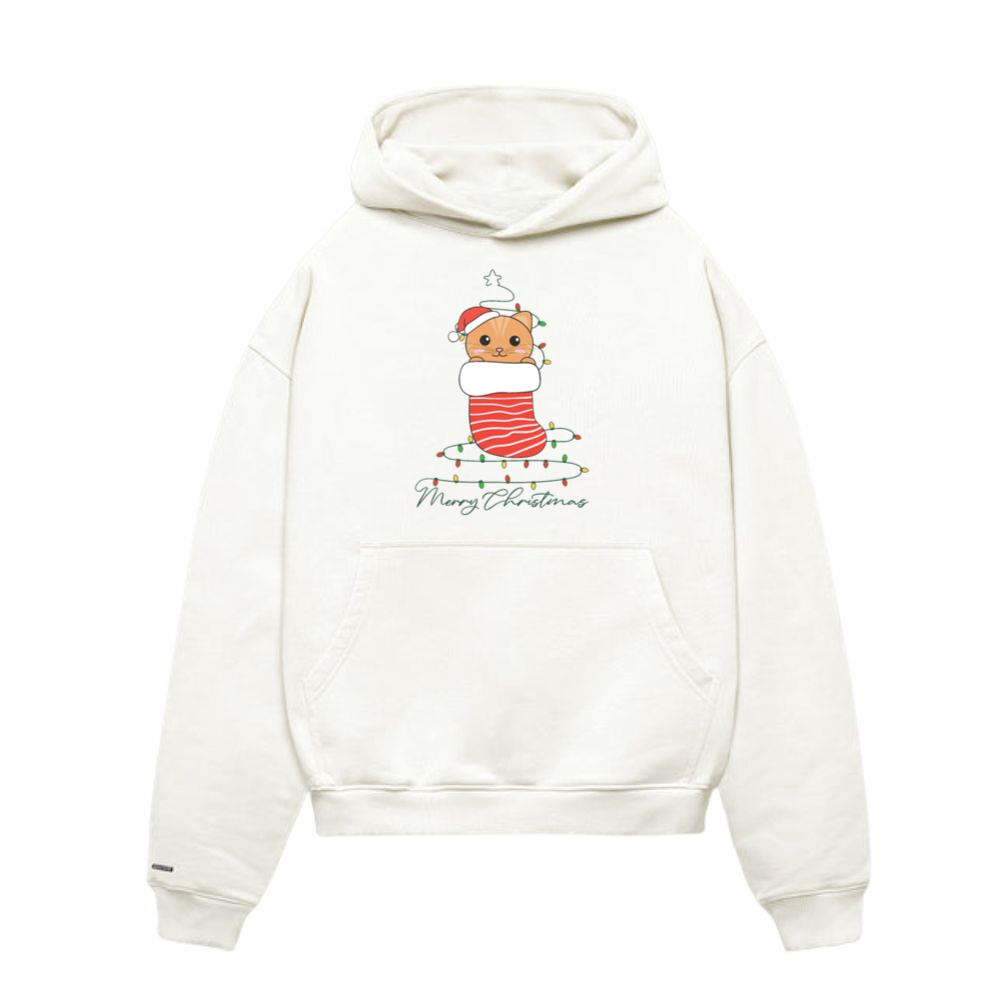 Cat Christmas Snow Winter Animals Cats_2 Hoodie