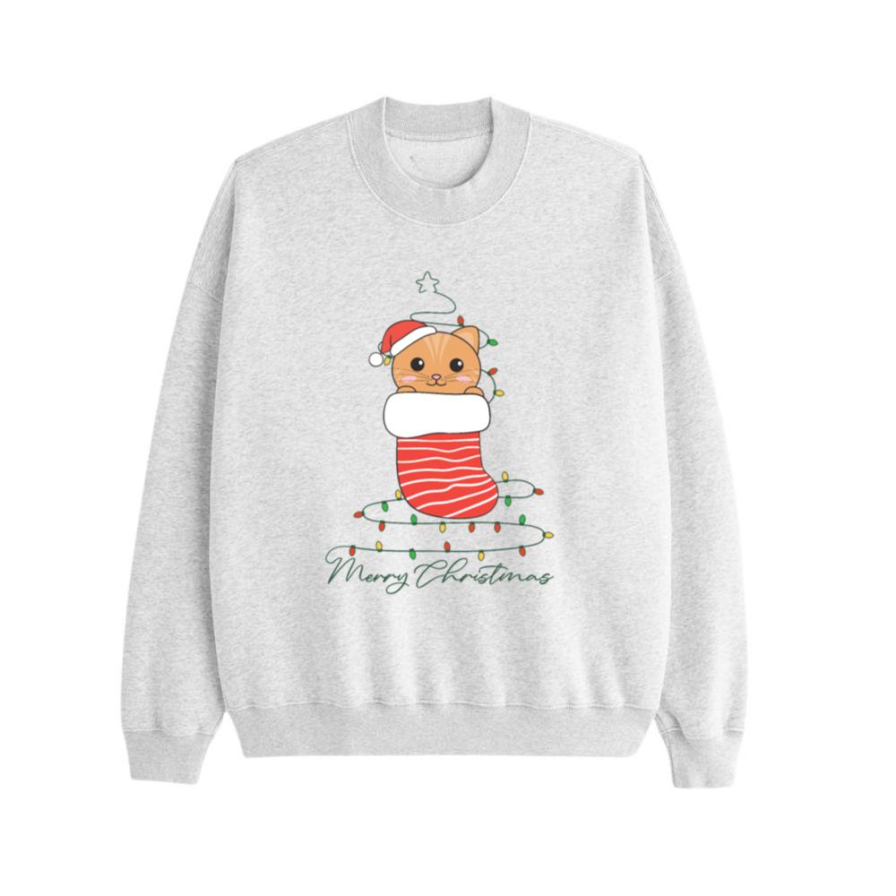 Cat Christmas Snow Winter Animals Cats_2 Sweatshirt