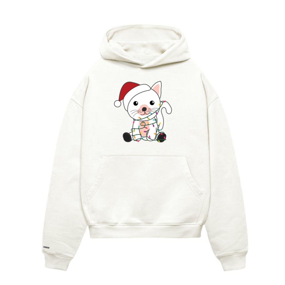 Cat Christmas Snow Winter Animals Cats_3 Hoodie