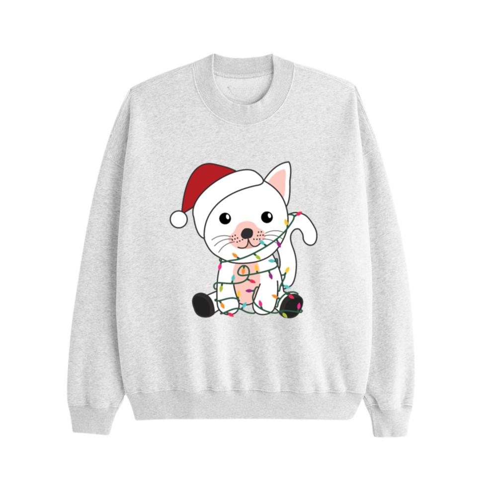 Cat Christmas Snow Winter Animals Cats_3 Sweatshirt