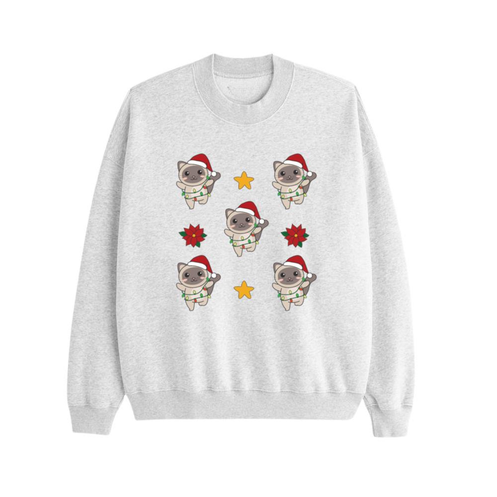 Cat Christmas Winter Animals Cats Sweatshirt