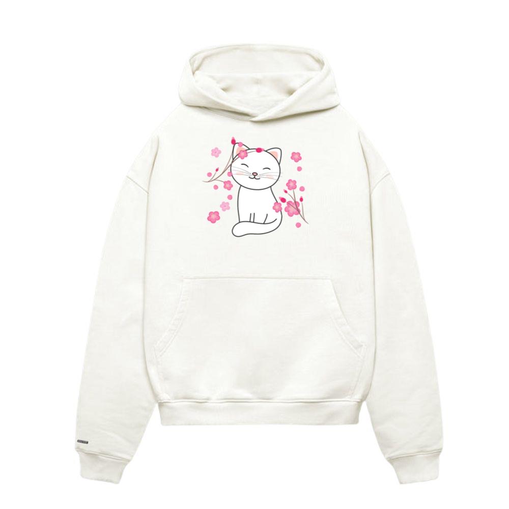Cat Cute Animals For Kids Kawaii Hoodie
