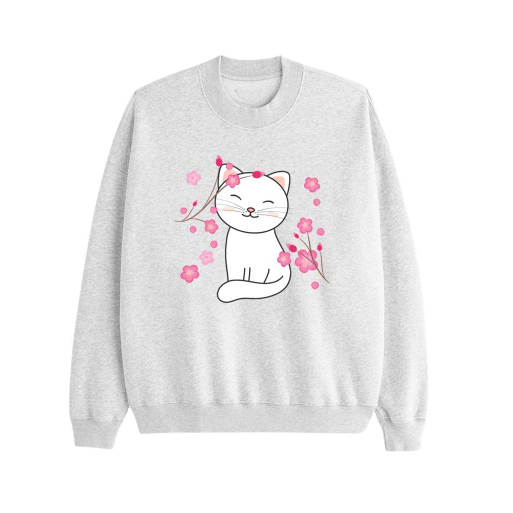 Cat Cute Animals For Kids Kawaii Sweatshirt