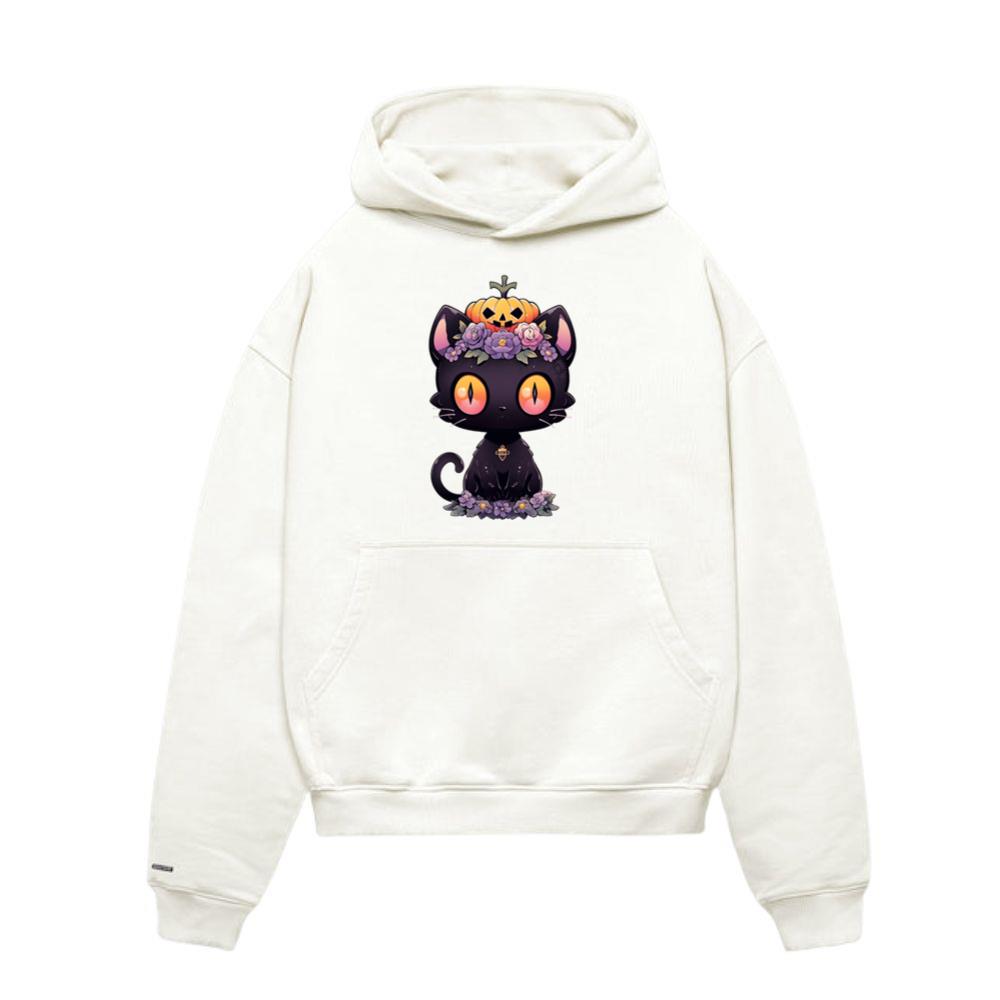 Cat Halloween Anime Black Cat Hoodie