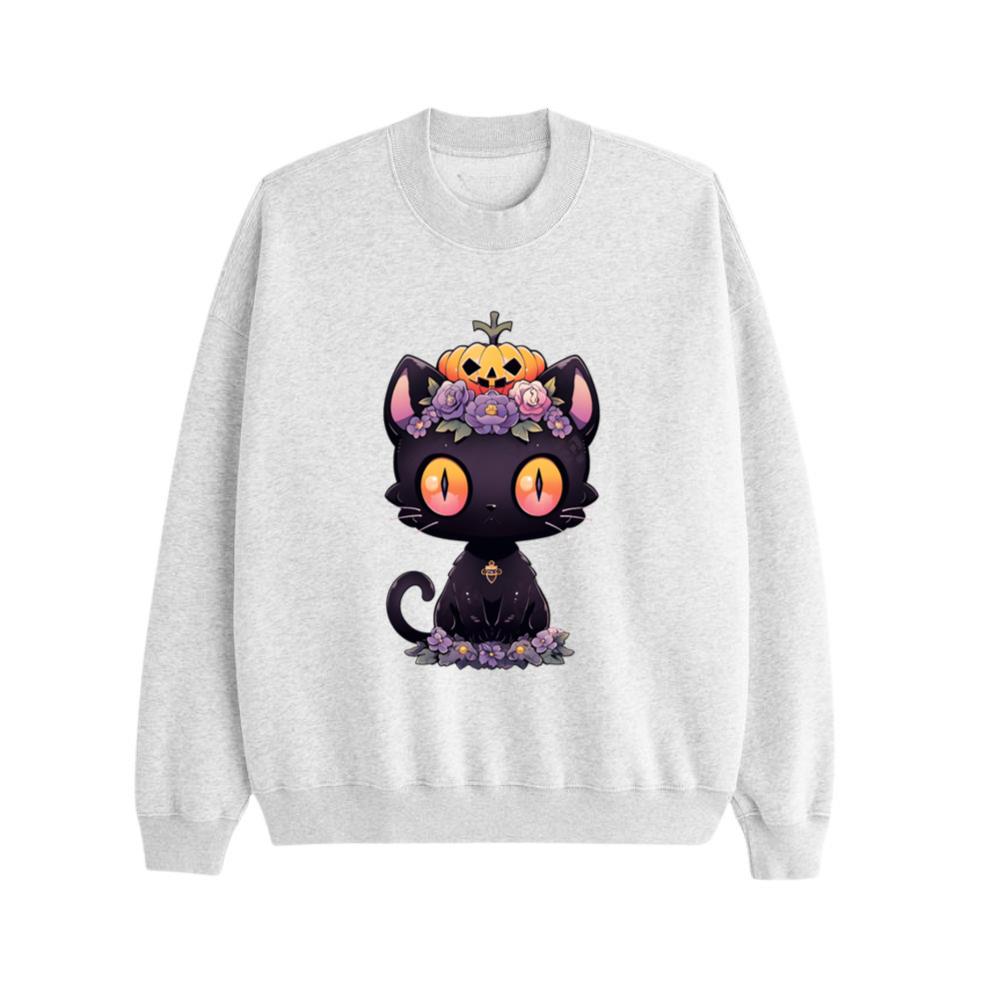 Cat Halloween Anime Black Cat Sweatshirt