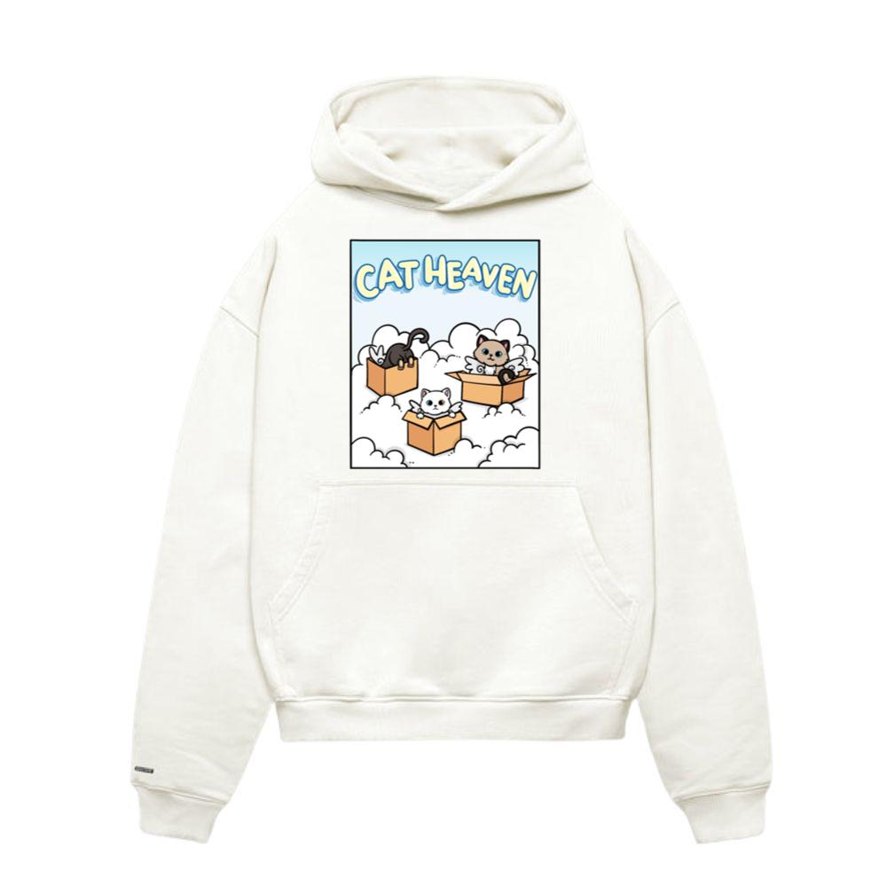 Cat Heaven Fluffy Cloud Kitten Lover Animal Cute Hoodie