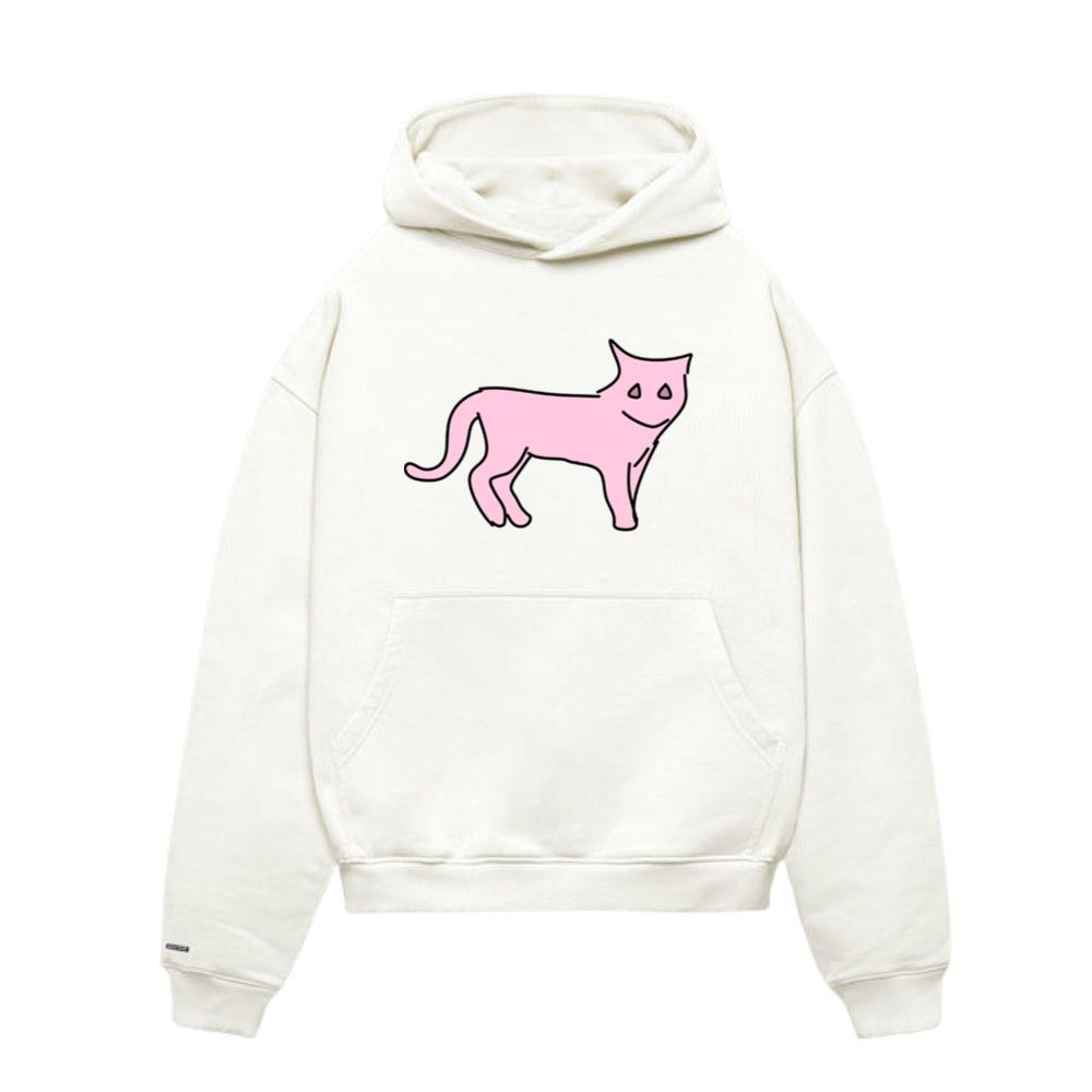 Cat icon pet animal pink Hoodie