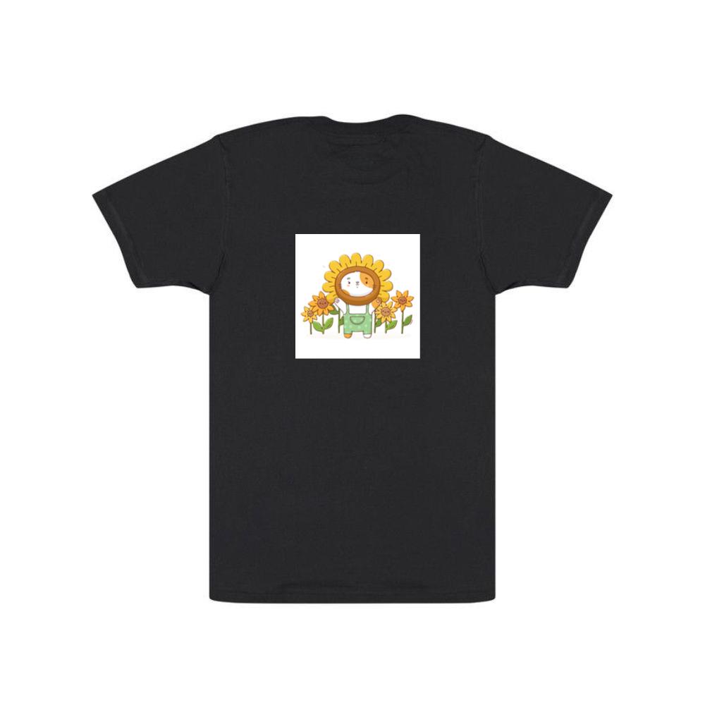 Cat in Sunflower Frame T-Shirts