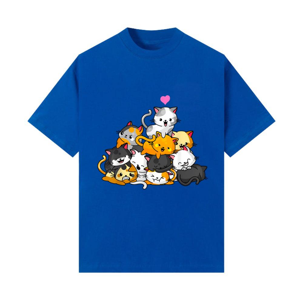 Cat Kitty Pile Cats Anime Kawaii Neko_1 T-Shirts