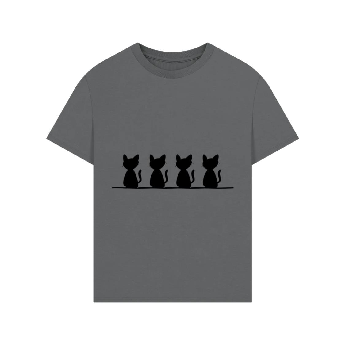 Cat Line Icon Animal Pet Stroke T-Shirts