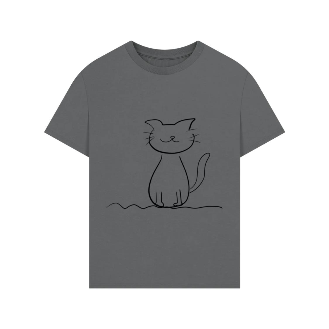 cat line pet symbol king animal love T-Shirts