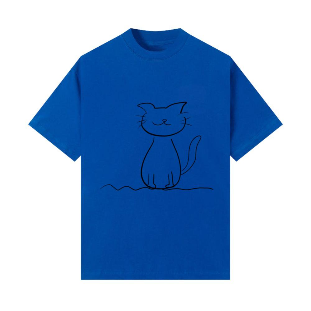 cat line pet symbol king animal love T-Shirts