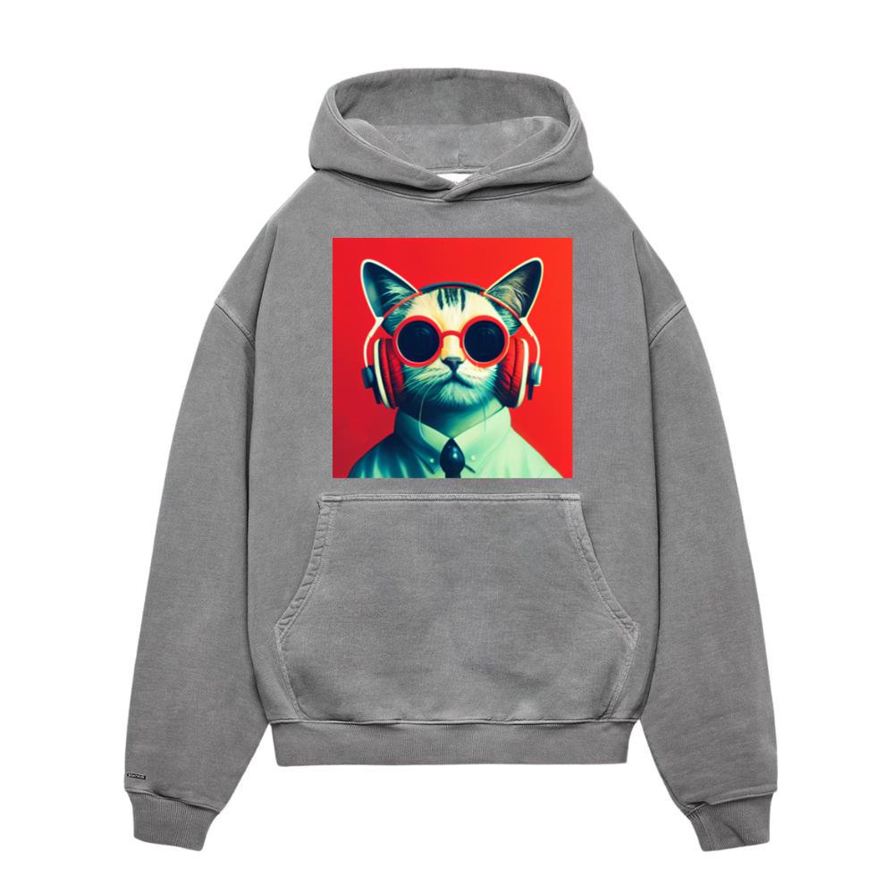 CAT LISTENING TO MUSIC MY HEADPHONE, ANIMAL LIFE