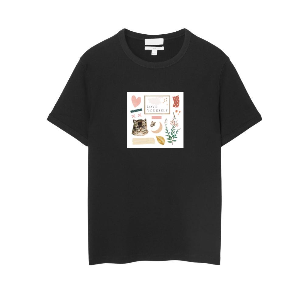 Cat, Moon, and Floral Mix T-Shirts