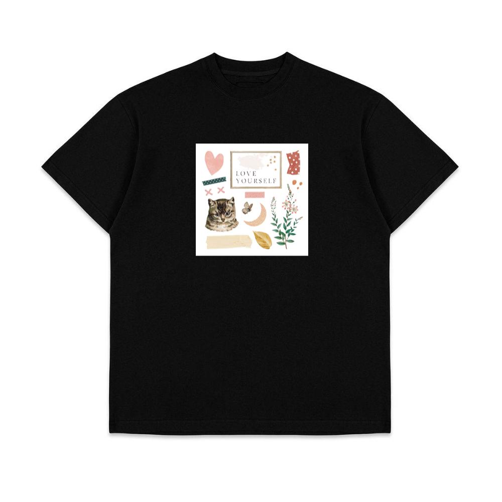Cat, Moon, and Floral Mix T-Shirts