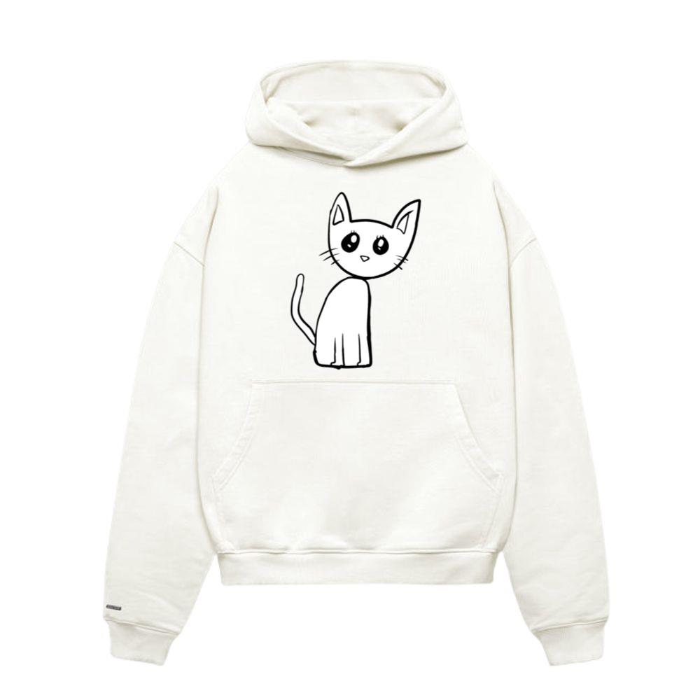 Cat pink animal pet cute Hoodie