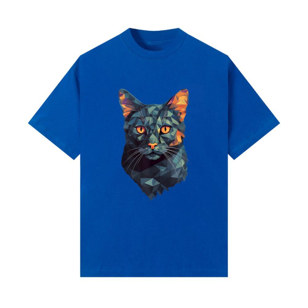 Cat Polygon Geometric Animal Cats T-Shirts