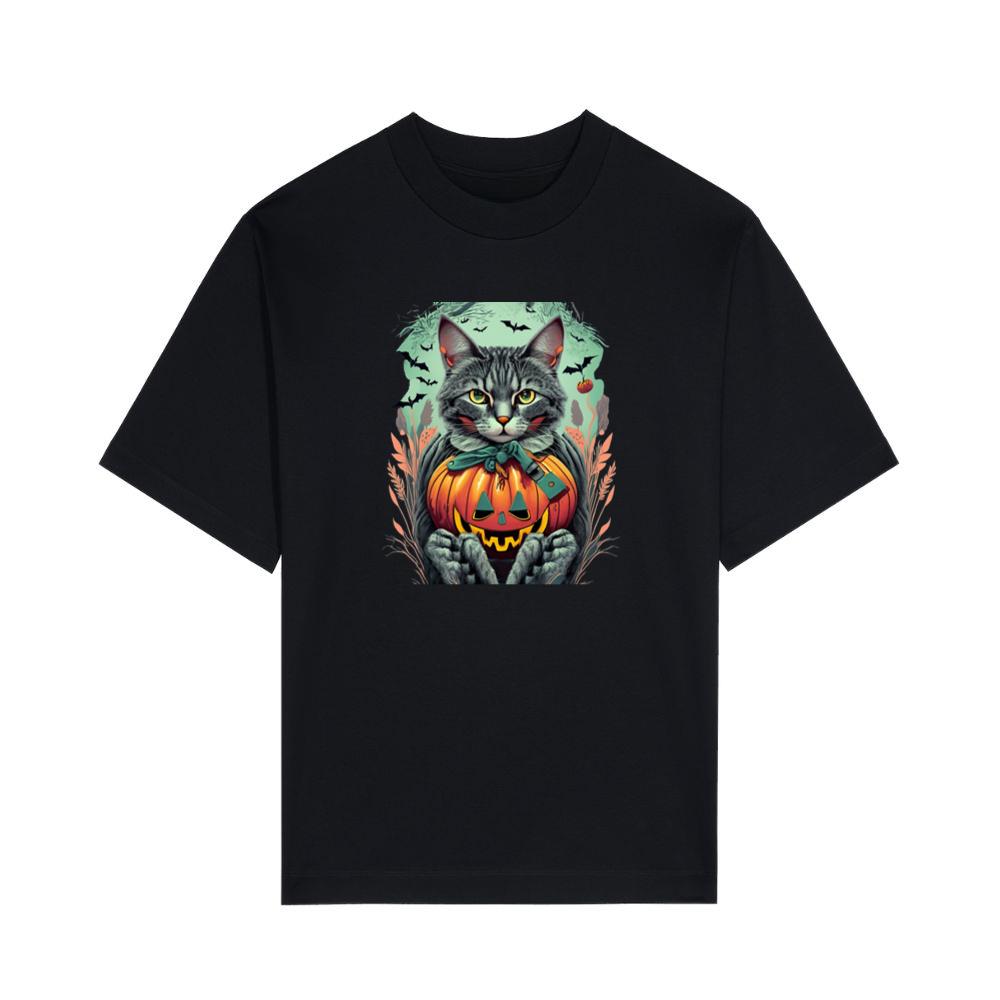 Cat Pumpkin Halloween T-Shirts