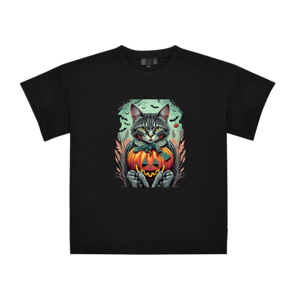 Cat Pumpkin Halloween T-Shirts