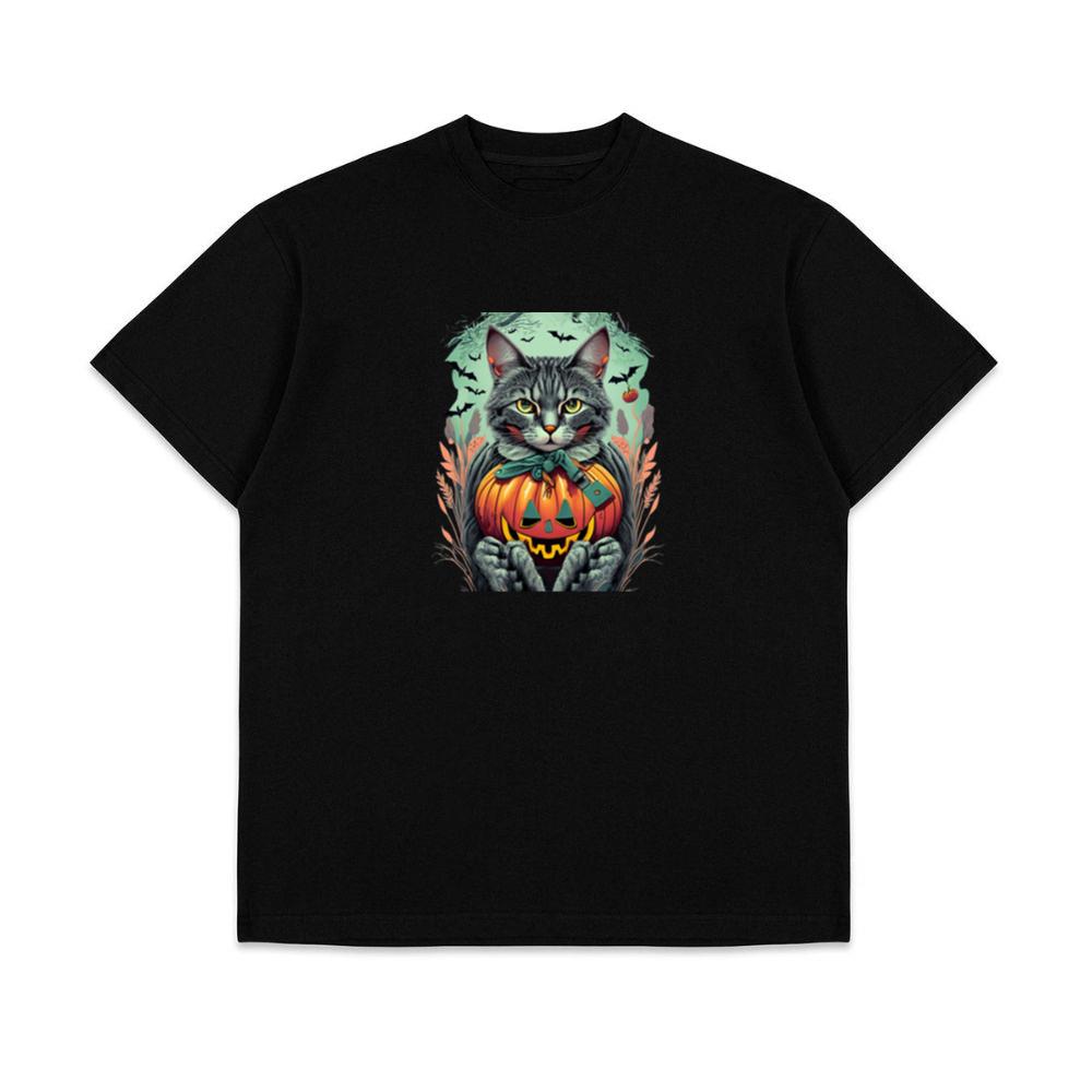 Cat Pumpkin Halloween T-Shirts