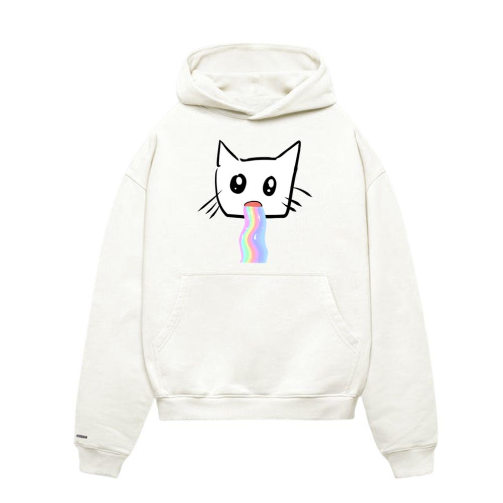 Cat Rainbow Puke Animal Cute Hoodie