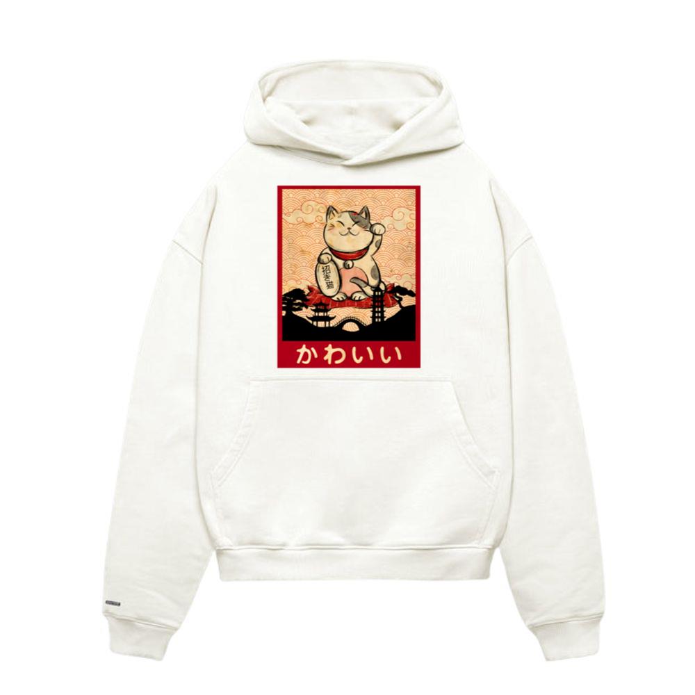 Cat Ramen Bowl Anime Japanese Noodles aii Neko Hoodie