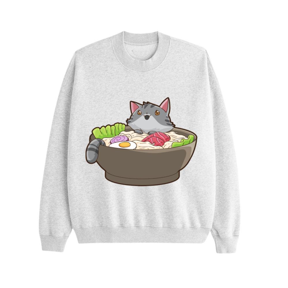 Cat Ramen Kawaii Anime Neko Sweatshirt