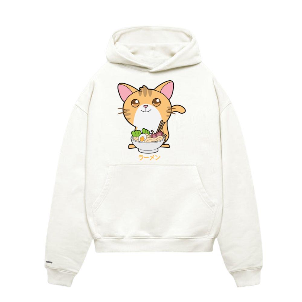Cat Ramen Noodles Kawaii Anime Hoodie