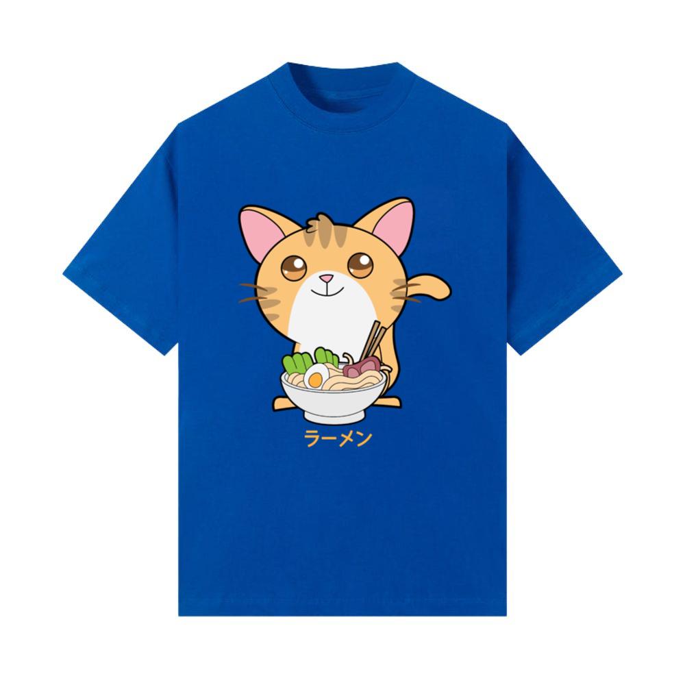 Cat Ramen Noodles Kawaii Anime T-Shirts