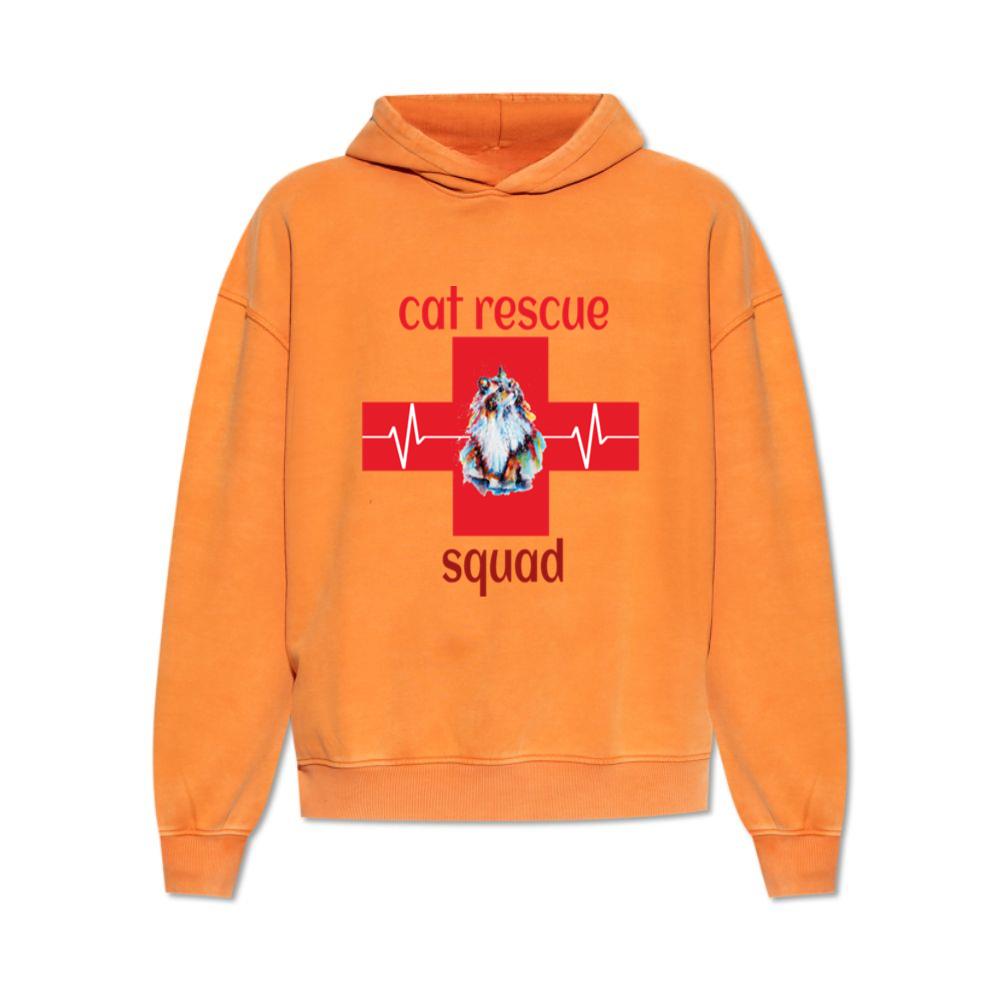 Cat Rescue Squad Adopt Cat Animal Rescue Design Hoodie