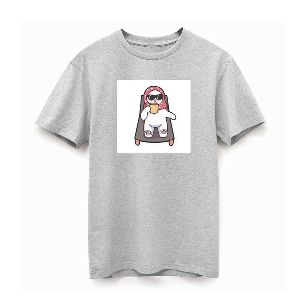 Cat with Headscarf and Mug TShirts Britishtransit