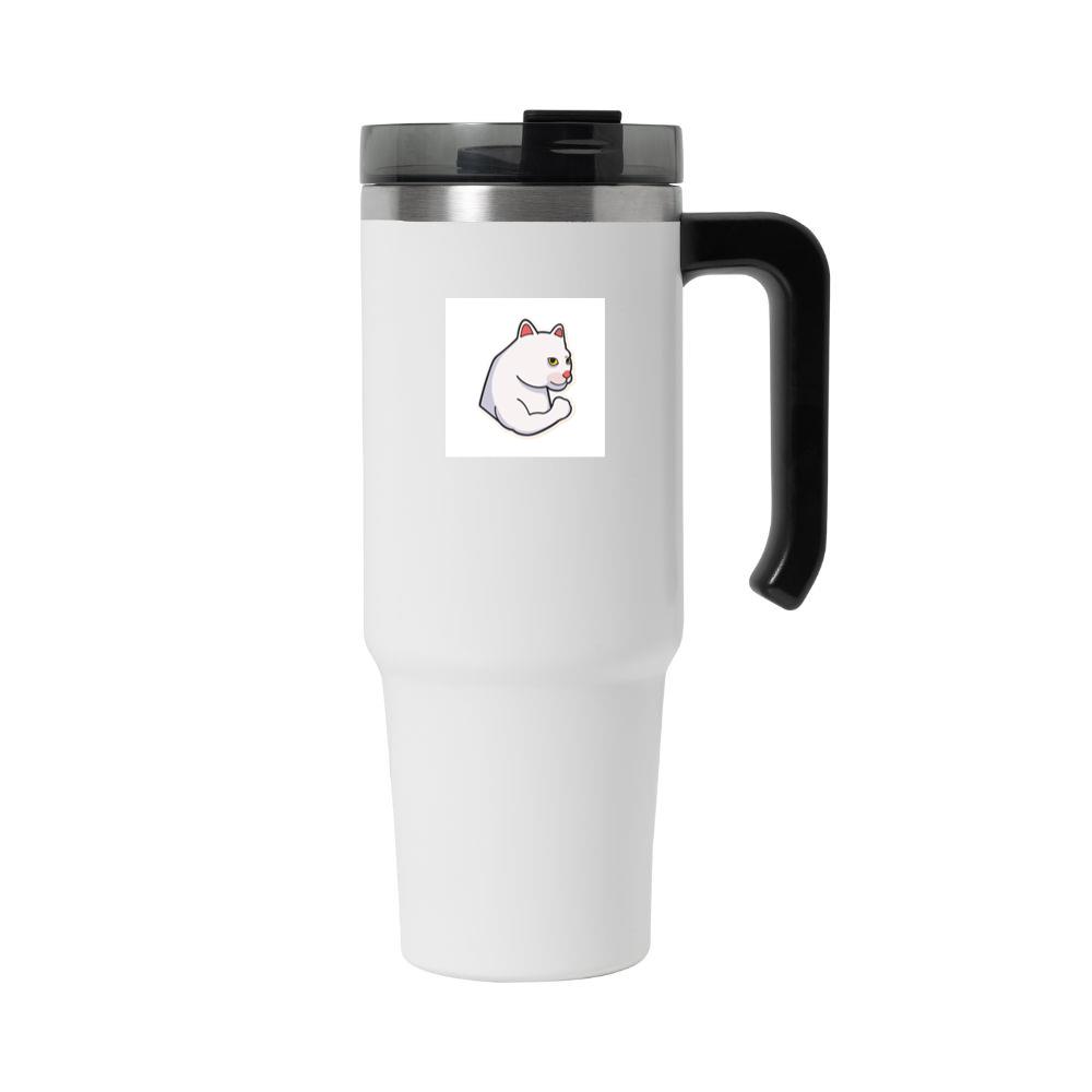 Cat with Muscular Arm Tumbler