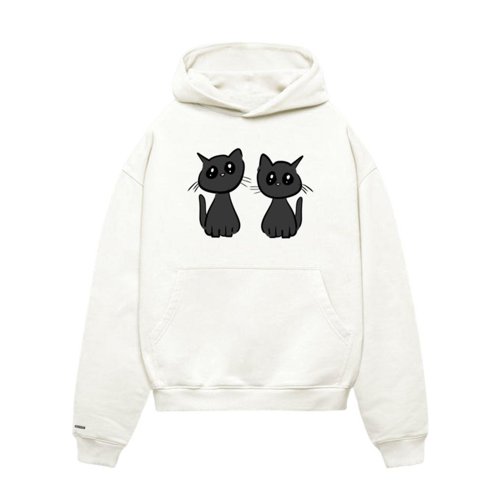 Cats friends animals cute pet two Hoodies