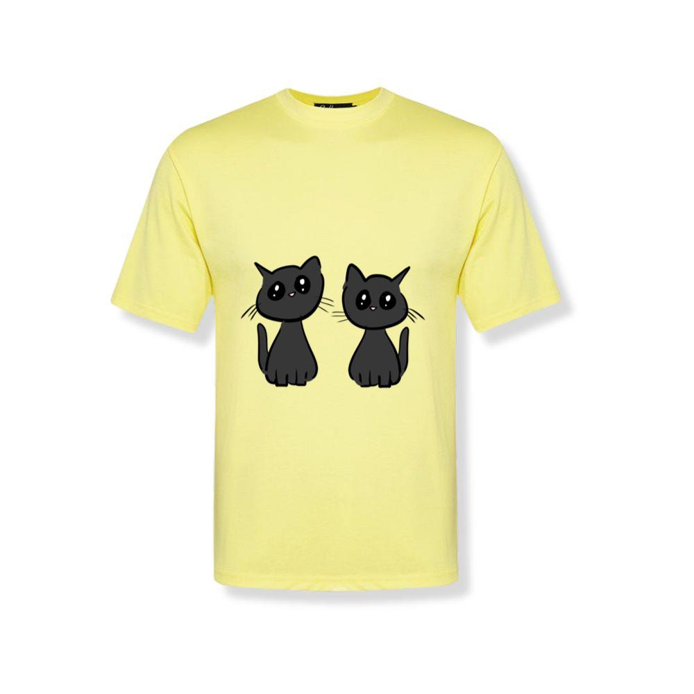 Cats friends animals cute pet two T-Shirts