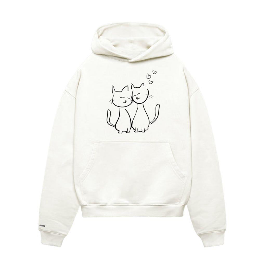 cats lovers animals animal symbol heart love Hoodies