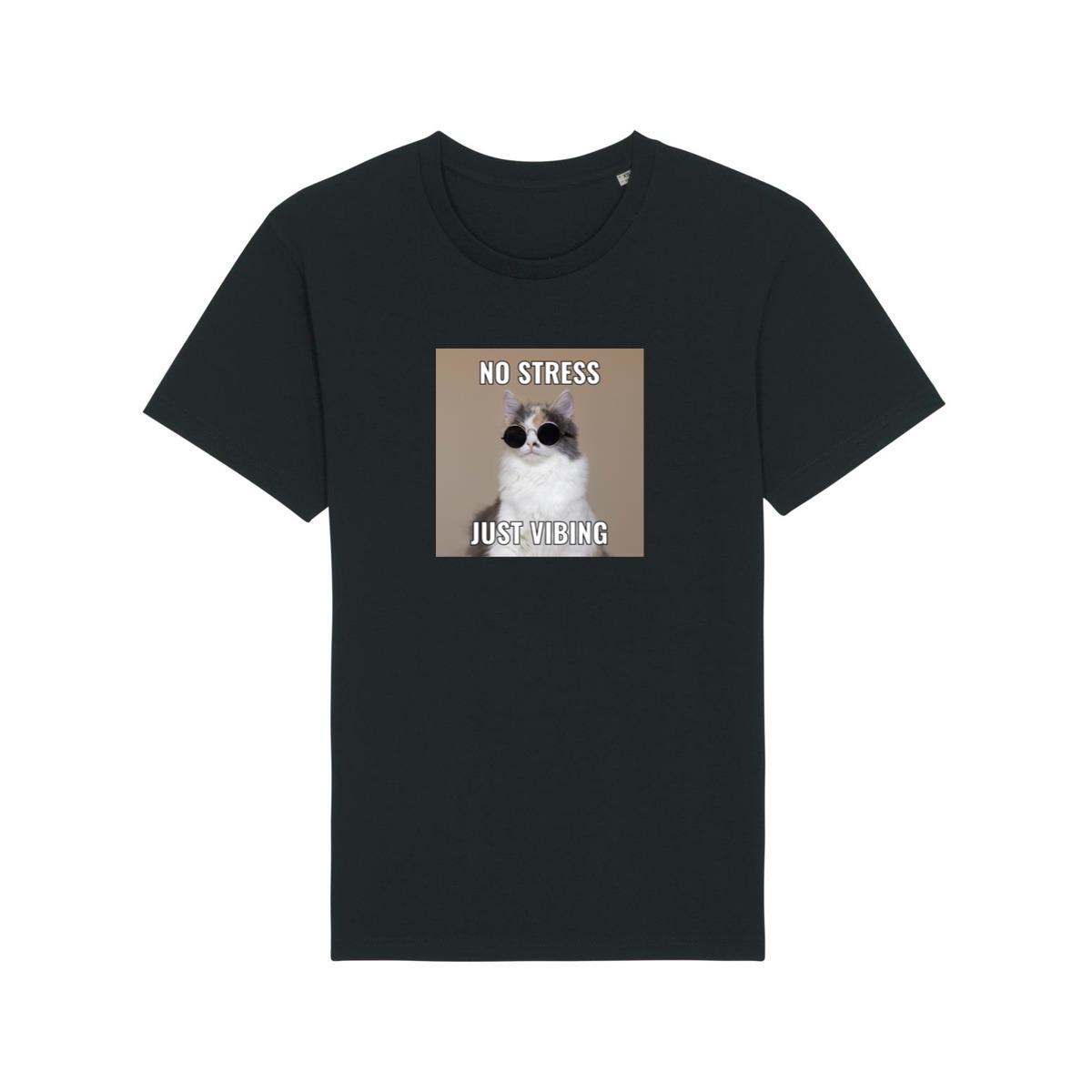 Cat's Stress-Free Vibe T-Shirts