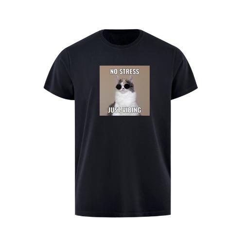 Cat's Stress-Free Vibe T-Shirts