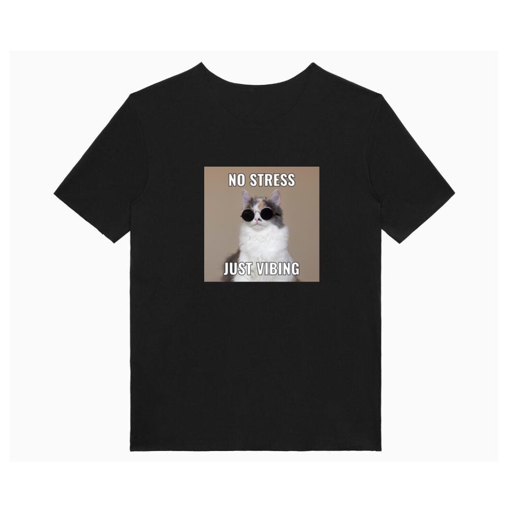 Cat's Stress-Free Vibe T-Shirts
