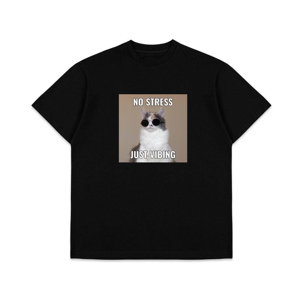 Cat's Stress-Free Vibe T-Shirts