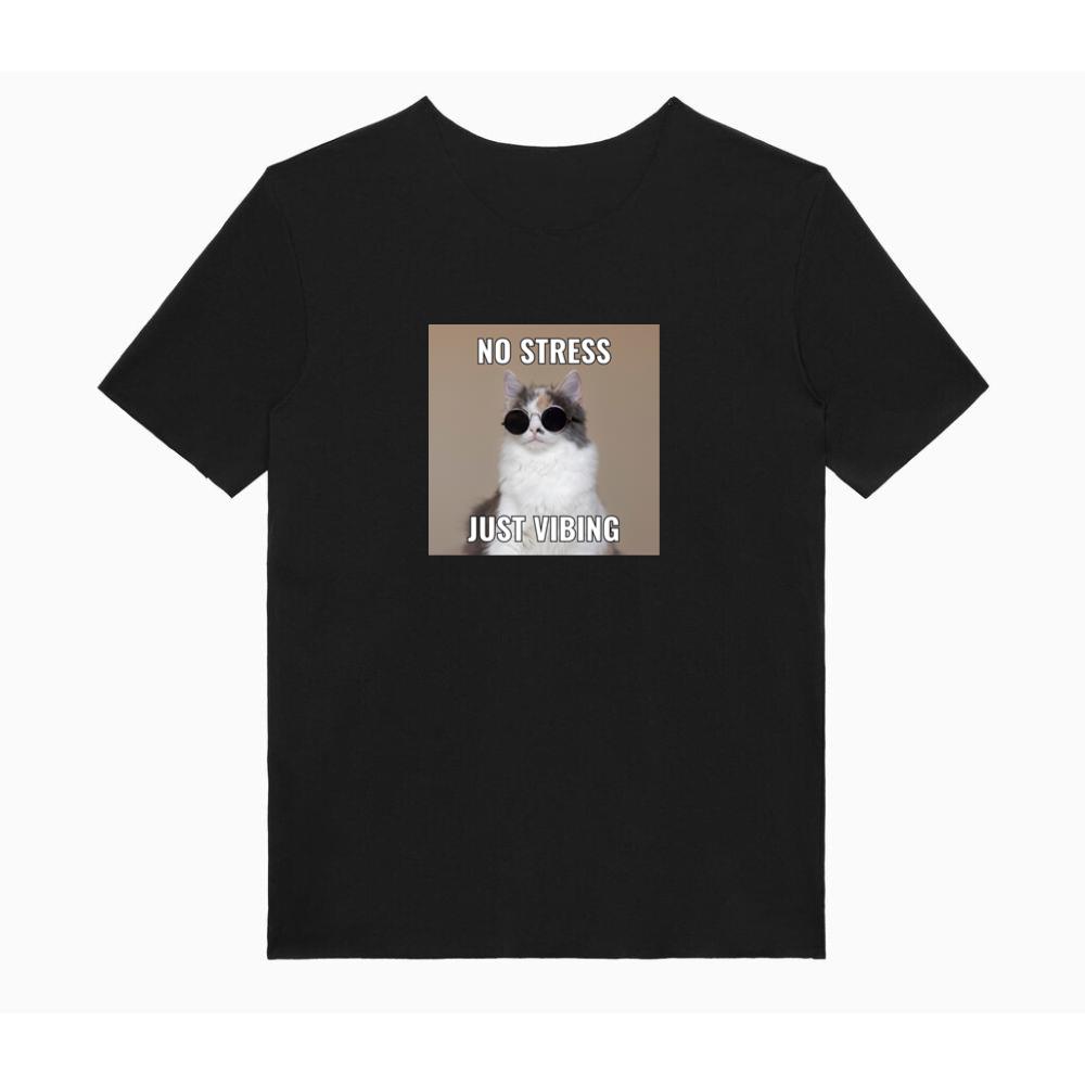 Cats StressFree Vibe TShirts Tickertaz