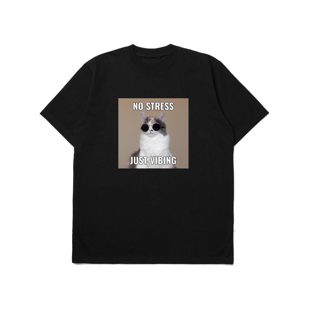 Cat's Stress-Free Vibe T-Shirts