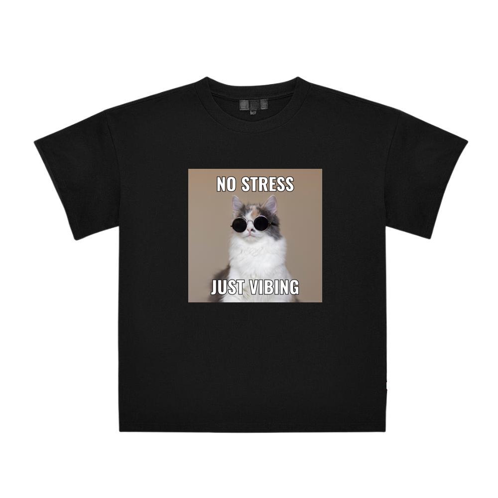 Cat's Stress-Free Vibe T-Shirts