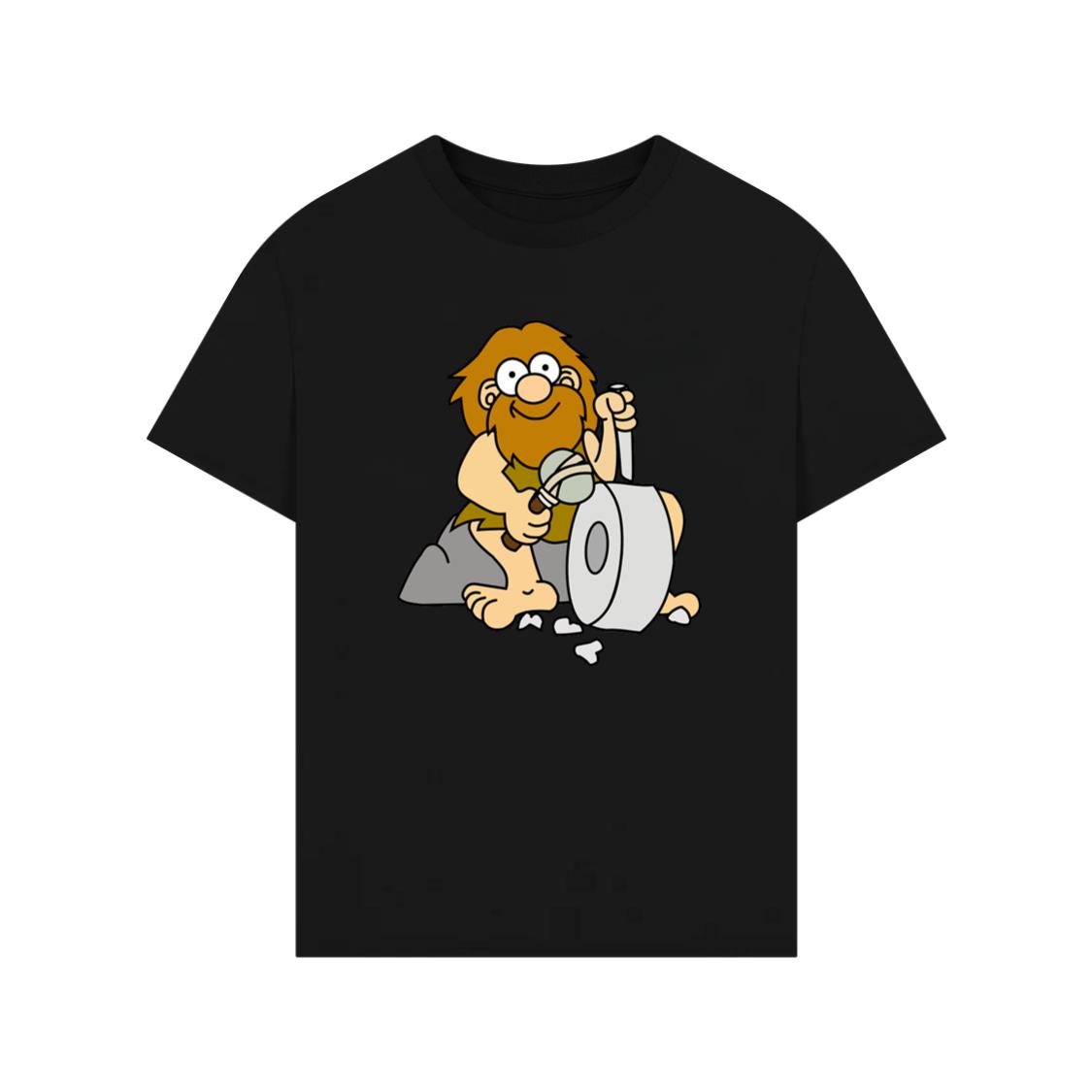 Caveman Carving Stone Wheel T-Shirt