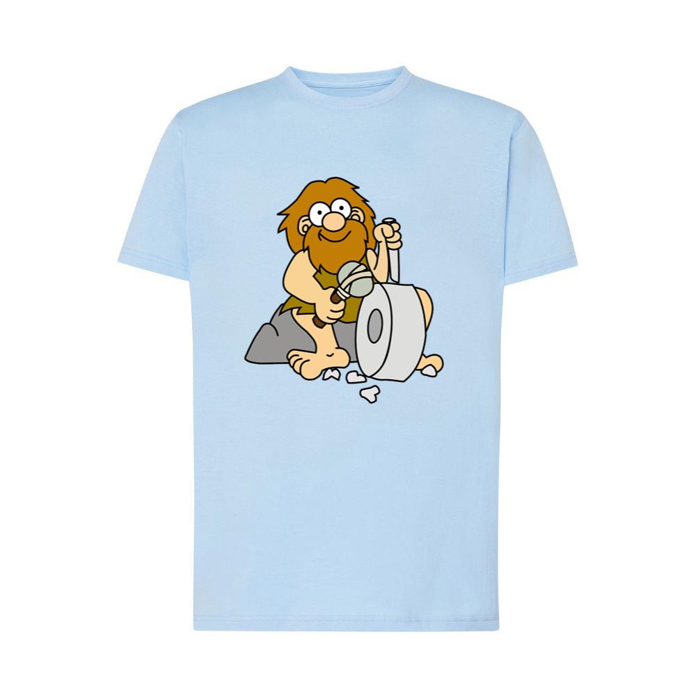 Caveman Carving Stone Wheel T-Shirts