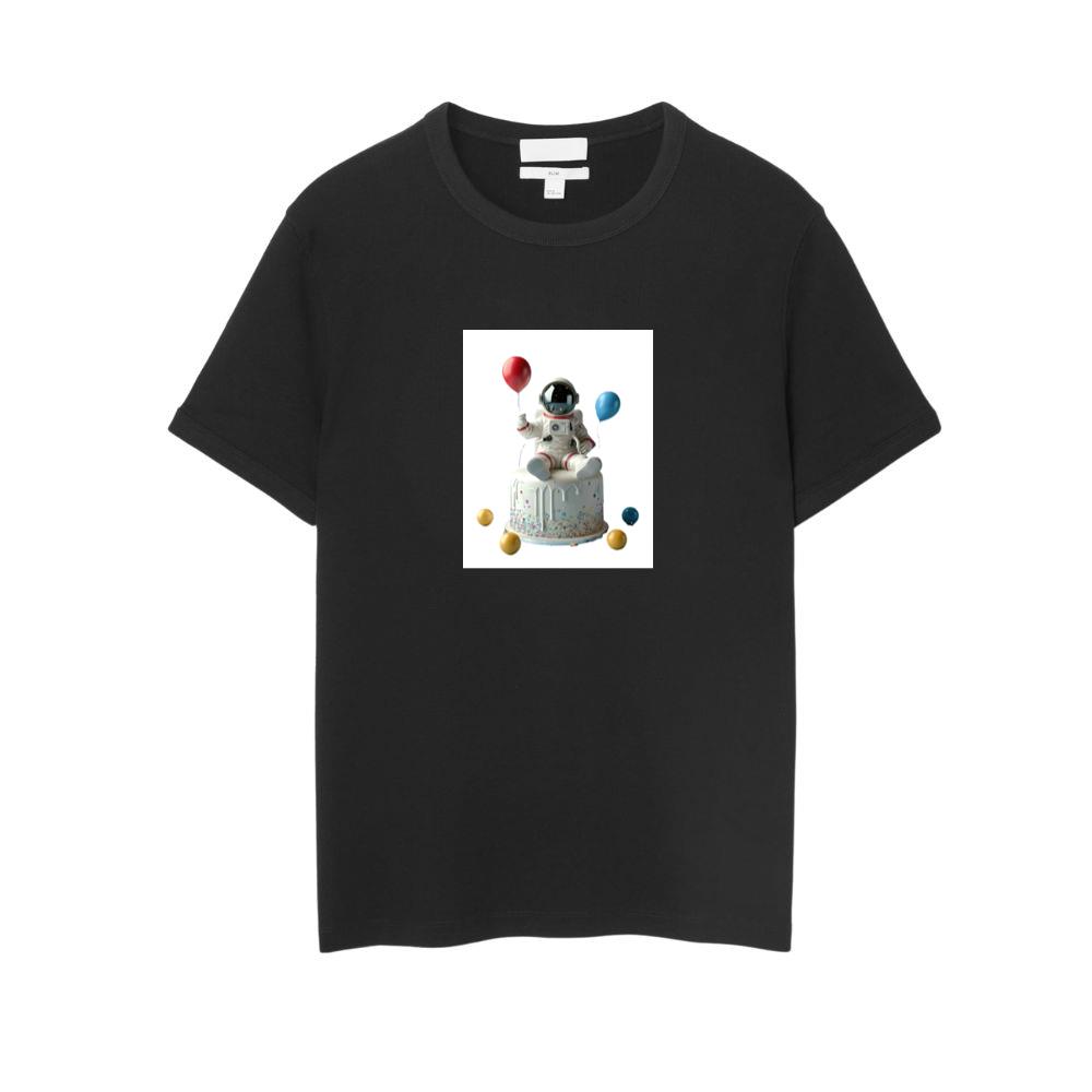 Celebrating with Astronaut and Cake T-Shirts