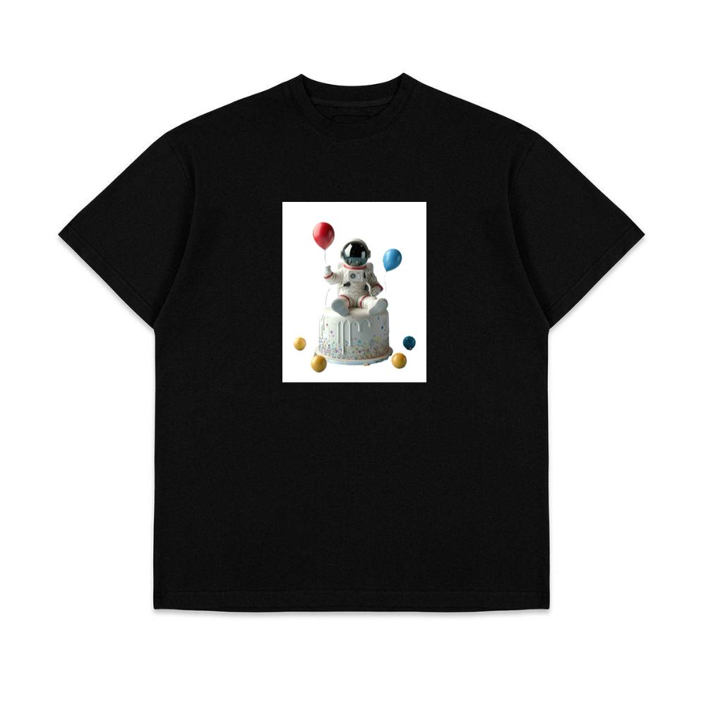 Celebrating with Astronaut and Cake T-Shirts